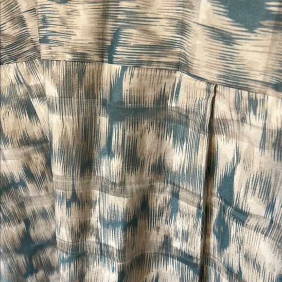 Lafayette 148 100% Cotton Patterned Blue White Button Up Fall Winter Shirt - Picture 10 of 12